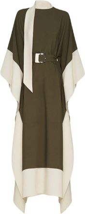 Taller Marmo Adda belted kaftan dress - women - Acetate/Viscose - OS - Green