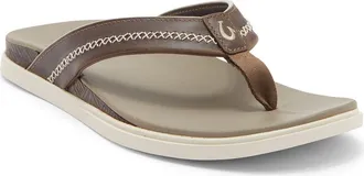 Olukai Shoreline Flip Flop in Mustang /Clay at Nordstrom, Size 12