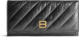 Balenciaga (WMNS) Balenciaga Crush Wallet On Chain Quilted Black 781723210J11000