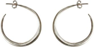 SEEKD Medium Hoop Earrings Silver