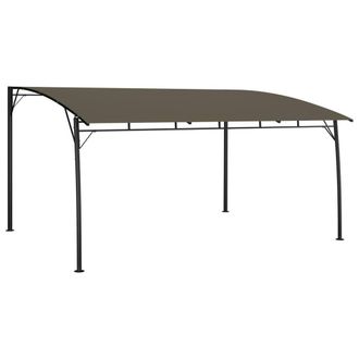 Berkfield Home Garden Sunshade Awning 4x3x2.55 m Taupe in Beige
