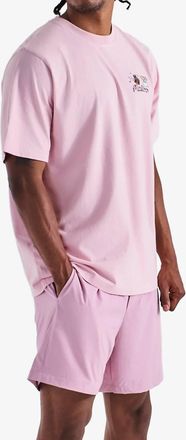 Malbon Golf Two Man Scramble T-Shirt In Pink