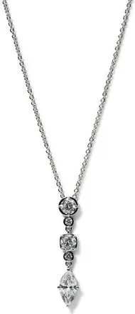 Nadri Delancey Short Cubic Zirconia Y-Necklace in Rhodium at Nordstrom