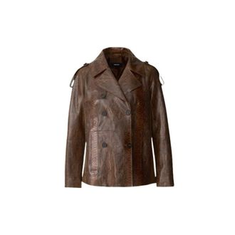 Mackage Leather Jackets, female, Brown, Size: S Dolores-Snk Jacket