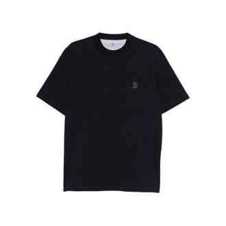 Brunello Cucinelli Logo-detail Crew-neck T-shirt