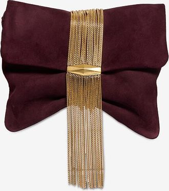 Jimmy Choo London Mini-Schultertasche aus Wildleder Zandra