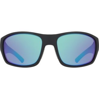 Dragon 64mm Oversize Rectangular Sunglasses in Matte Black/Green Mirror at Nordstrom Rack