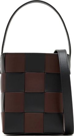 Loeffler Randall Borsa Laith mini con design intrecciato - Marrone