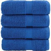 OEM Toallas De Mano Premium Solund, Juego De 4, Azul, 30 X 30 Cm, 600 G/m&sup2; - Crezuo