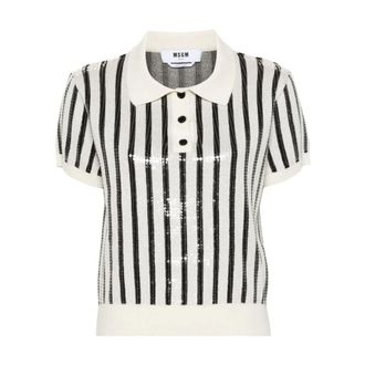 Msgm Polo Shirts, female, Multicolor, S, Jumper