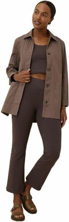Pact On the Go-To Cropped Bootcut Legging Made with Organic Cotton in Chocolate Heather at Nordstrom, Size Xx-Large
