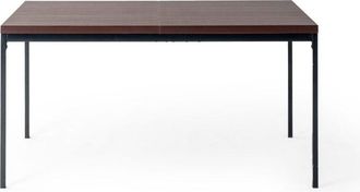 Furniture R FurnitureR Dining Table Rectangular MDF Kitchen with Heavy Duty Metal Legs, Kitchen Table for 2-4 Person Kitchen Restaurant Apartments & Caf&eacute;