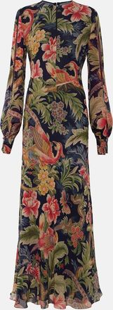 Etro Floral silk chiffon gown