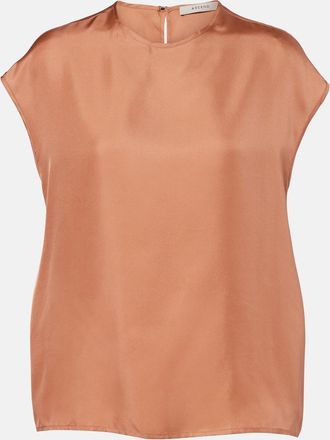 Asceno Dasha silk twill top