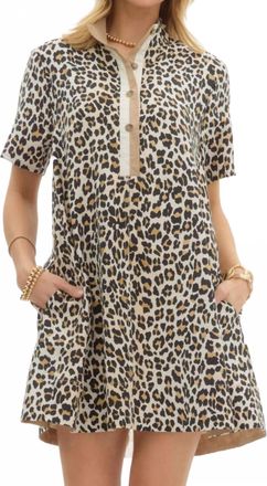 Entro Wild Card Mini Dress In Leopard Print
