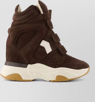 Isabel Marant suede high-top wedge sneakers