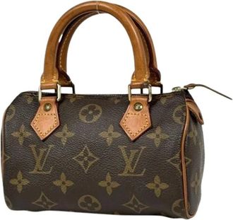 Louis Vuitton Pre-owned Mini Speedy Handtas - Dames - Pre-owned - Bruin - Maat: ONE Size