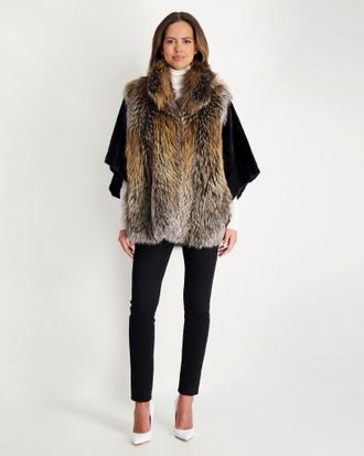 Gorski Fox Jacket with Mink Sleeves