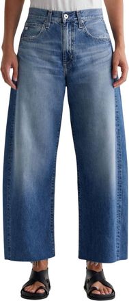 AG - Adriano Goldschmied Hattie Barrel Leg Crop Jeans In Gemini