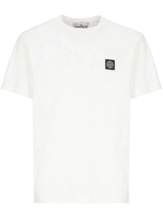 Stone Island Ss Patch Logo Cotton Short-Sleeve T-Shirt