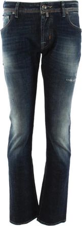 Jacob Cohen Nick Slim Jeans - Heren - Regular Fit Jeans - Blauw - W35 - Katoen - Jeans