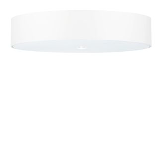 Sollux Lighting L&aacute;mpara de techo blanco tela, vidrio, acero alt. 16 cm