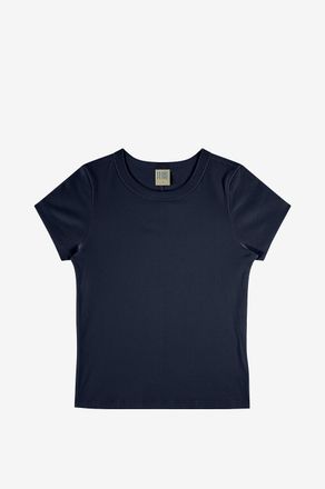 Flore Flore Schmales Kurzarm-T-Shirt mit Rundhals Car Tee