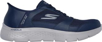 Skechers Mens Go Walk Flex Anza Navy Slip Ins Hands Free Trainers Shoes (Navy Blue, UK Footwear Size System, Adult, Men, Numeric, Medium, 12)