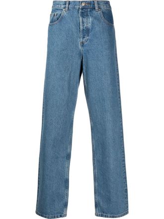 A.P.C. Jeans dritti a vita alta - Blu