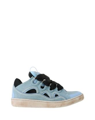 Lanvin Curb Canvas Sneakers in Blue/amber at Nordstrom, Size 41 Eu