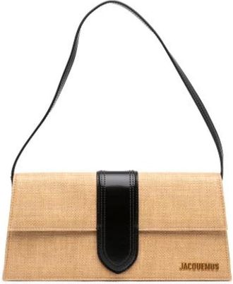 Jacquemus Pre-owned Raffia shoulder-bags - Dames - Vintage Schoudertas - Beige - ONE Size - Vintage