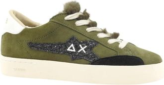 Sun 68 Katy Winter Sneaker - Dames - Sneakers - Groen - 36 EU - Leer - Schoenen