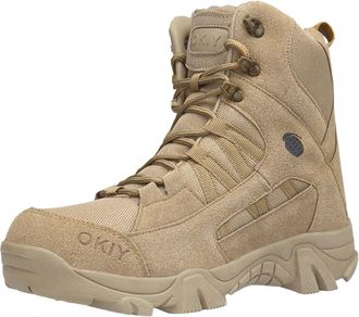 Generic 2026 Work Men Mens Shoes High Top Lace Up Casual Ankle Boots Wellies Durable Knee-High Suede Dog Walking Rainy Days Biker Motorcycle Zip Reinforced (5