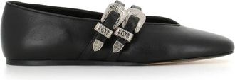 Le Monde Beryl Claudia Ballet Slipper - Dames - Ballerinas - Zwart - 40 EU - Leer - Schoenen