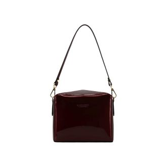 Pourchet Tassen, Dames, Rood, ONE Size, Leer, Cassetta Schoudertas