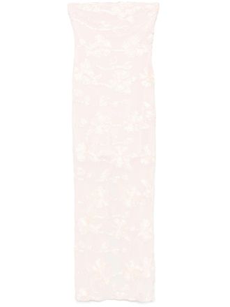 Rotate Bloemen Gaas Tube Jurk