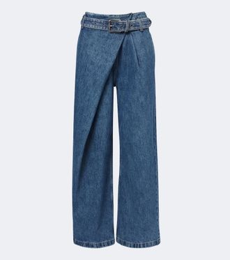 Loewe Draped wide-leg jeans