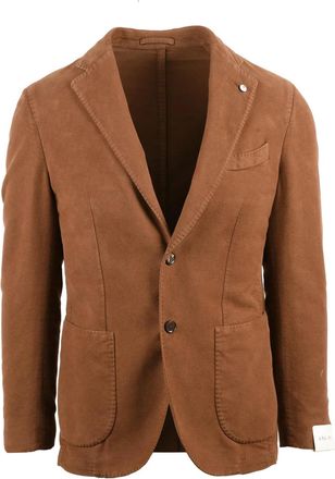 L.B.M. 1911 Suede Effect Jacket with Tailored Fit and Unlined Interior