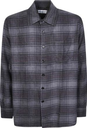 Our Legacy Above Shirt - Heren - Casual Overhemden - Grijs - L - Katoen - Overhemden