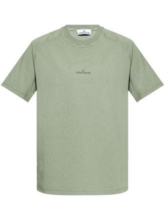 Stone Island T-shirt met print - Groen