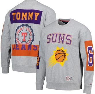 Tommy Jeans Mens Tommy Jeans Heather Gray Phoenix Suns Hayes Crew Neck Pullover Sweatshirt at Nordstrom, Size X-Large