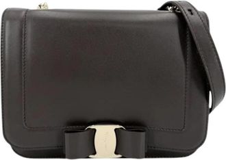 Ferragamo Pre-owned Shoulder bag - Dames - Vintage Schoudertas - Bruin - ONE Size - Leer - Vintage