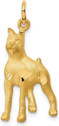 Diamond2Deal 14k Yellow Gold Yellow Gold Solid Polished Boxer Charm