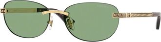 Versace Ve2307 Zonnebril - Dames - Accessoires - Geel - Maat: 56 MM Polyamide