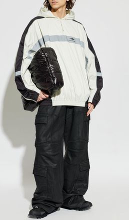 Balenciaga Jacket With Logo, Mens, Cream