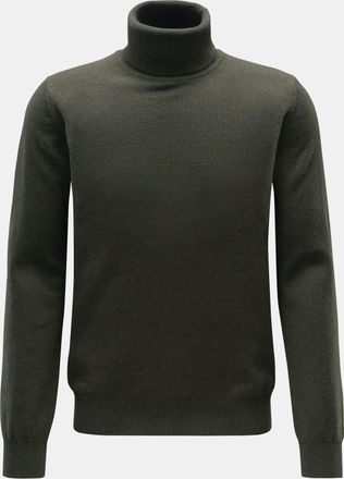 Braun Hamburg Men - Cashmere turtleneck jumper dark olive