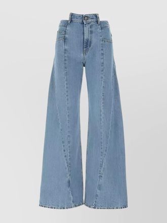 Maison Margiela denim high-rise wide-leg jeans