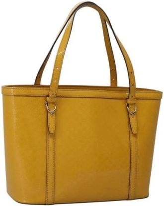 Gucci Pre-owned Tote Bags, female, Yellow, Size: ONE SIZE Pre-owned Tote Bag