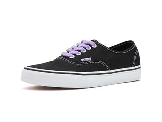 Vans Authentictm Skate Shoes Terry Lace Black/Soft Orchid : Mens 10 - Womens 11.5 Medium, Canvas/Leather