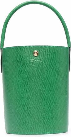 Longchamp Epure S Leather Bucket Bag - Green